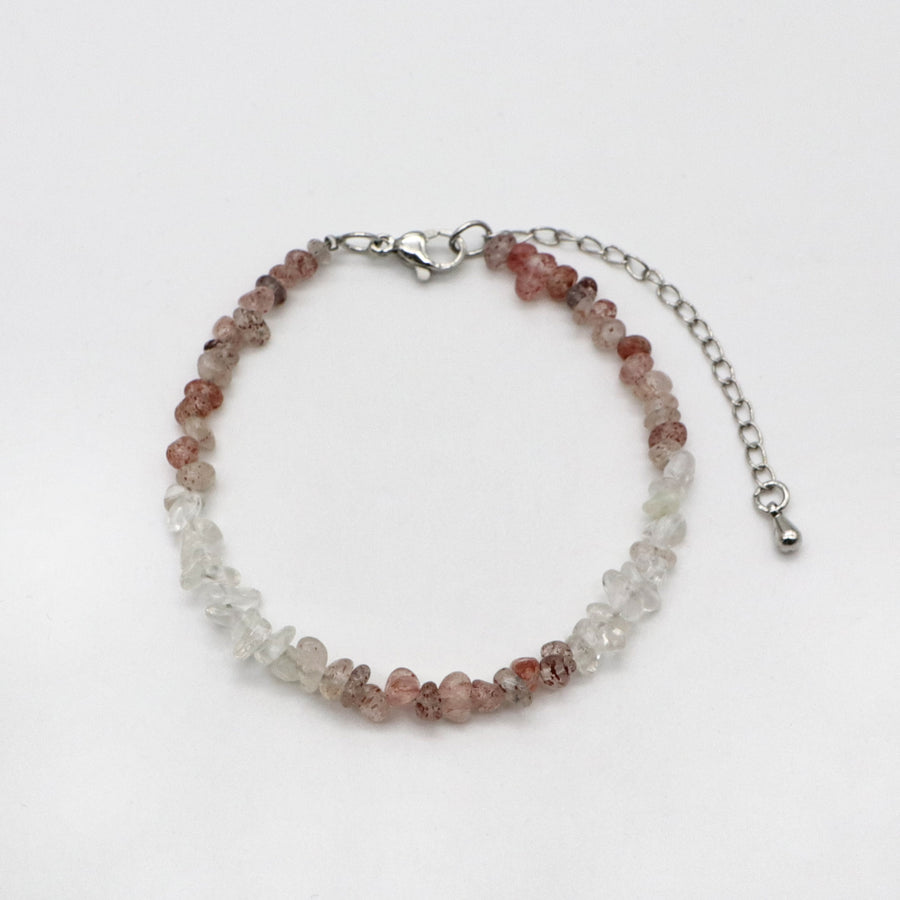Bohemian Style Strawberry Quartz Bracelet