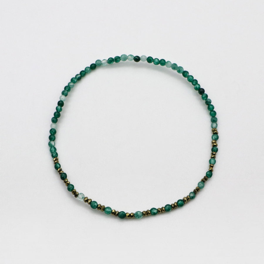 Simple Style Small Bead Luxurious Bracelet Set