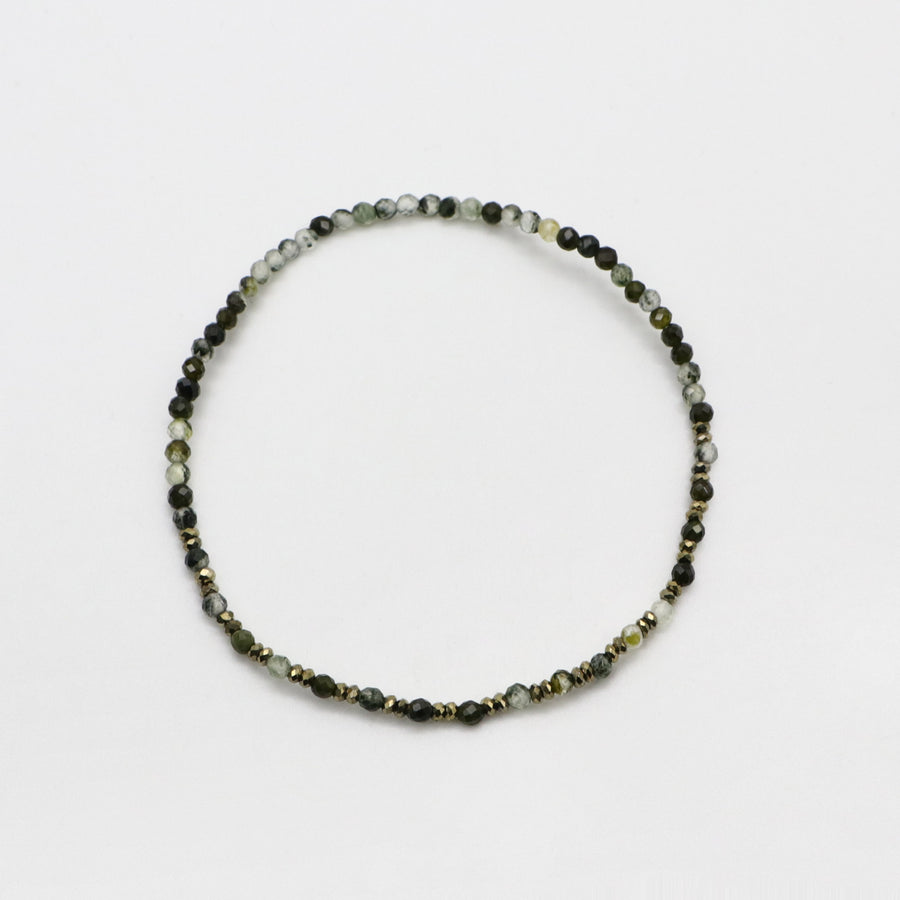 Simple Style Small Bead Luxurious Bracelet Set