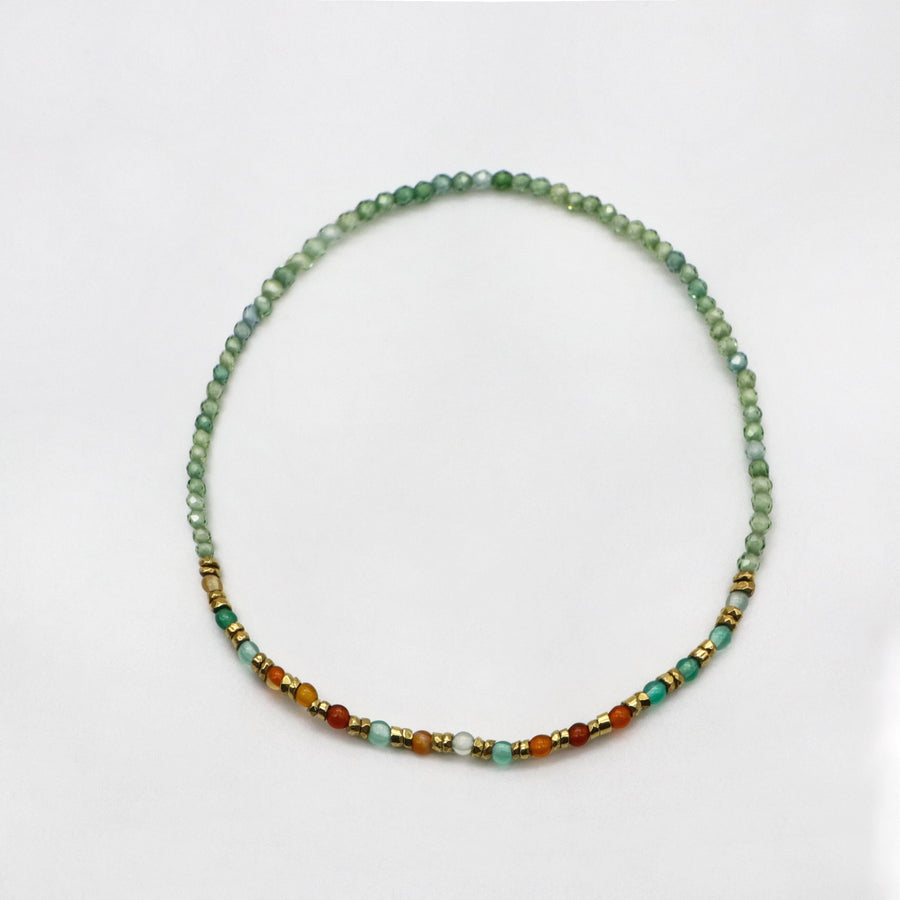 Simple Style Small Bead Luxurious Bracelet Set