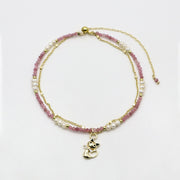 Luxurious Style Pearl With Chain Bracelet Set