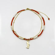 Luxurious Style Pearl With Chain Bracelet Set