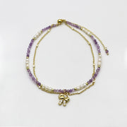 Luxurious Style Pearl With Chain Bracelet Set