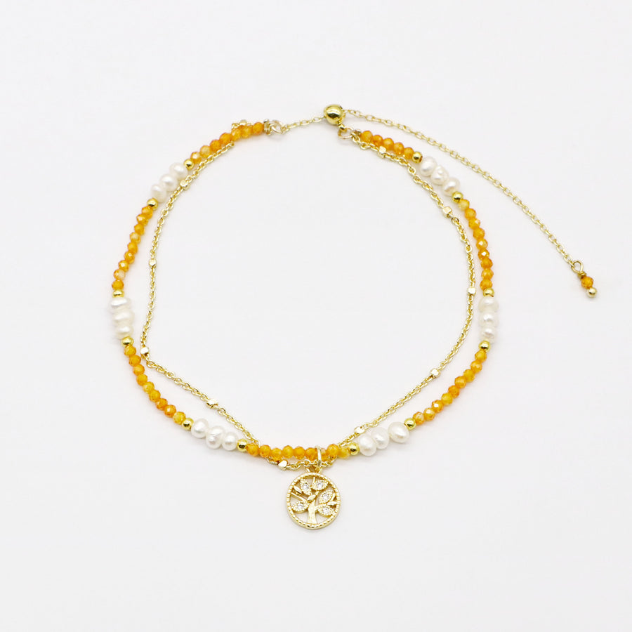 Luxurious Style Pearl With Chain Bracelet Set [B50]