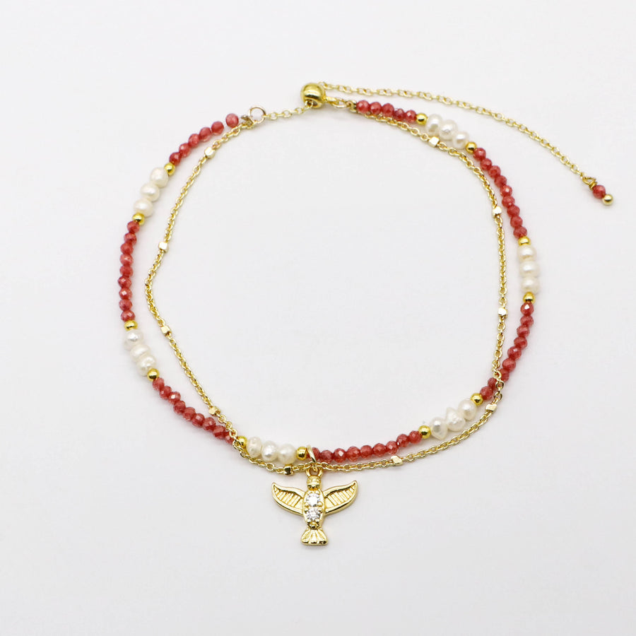 Luxurious Style Pearl With Chain Bracelet Set [B50]