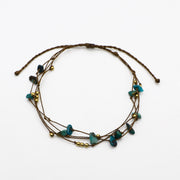 Bohemian Style Irregular Stone Hand-woven Bracelet
