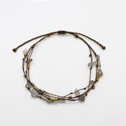 Bohemian Style Irregular Stone Hand-woven Bracelet