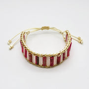 Bohemian Style Imperial Jasper Hand-woven Bracelet