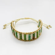 Bohemian Style Imperial Jasper Hand-woven Bracelet