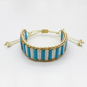 Bohemian Style Imperial Jasper Hand-woven Bracelet