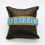 Bohemian Style Imperial Jasper Hand-woven Bracelet