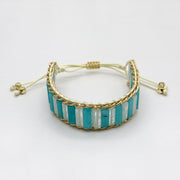 Bohemian Style Jade Hematite Hand-woven Bracelet