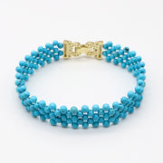 Bohemian Style Natural Stone Hand-woven Wristband