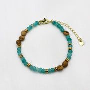 Bohemian Style Gemstone Beaded Bracelet Set