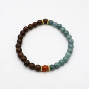 Bohemian Style Gemstone Beaded Bracelet Set