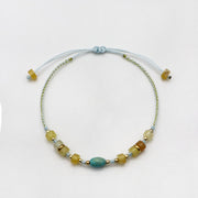 Luxurious Style Turquoise Woven Bracelet Set