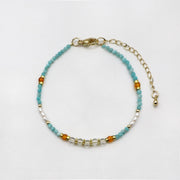 Luxurious Style Turquoise Woven Bracelet Set