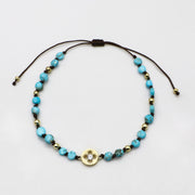 Luxurious Style Turquoise Woven Bracelet Set