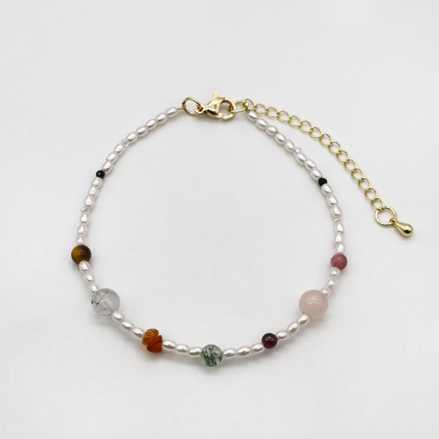 Bohemian Style Mix Stone Bracelet Set