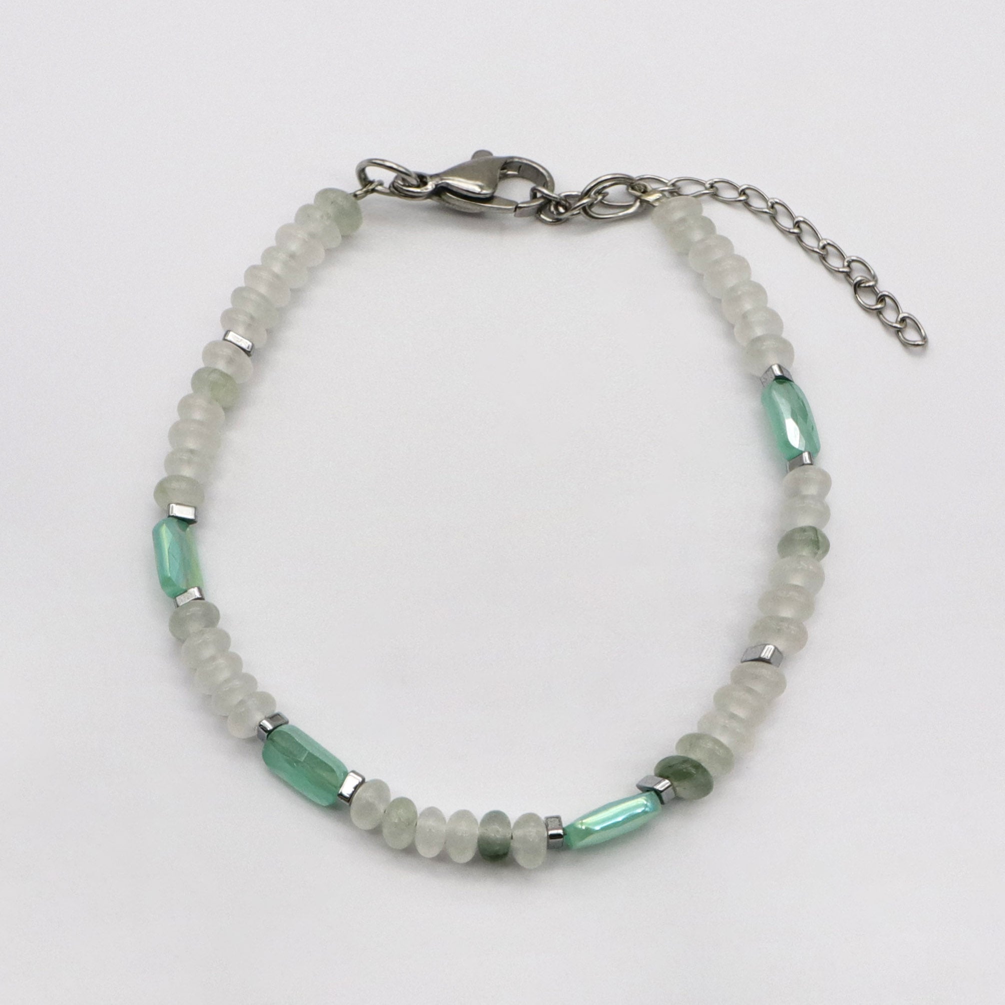 Mashup Style Labradorite With Larimar Bracelet Set