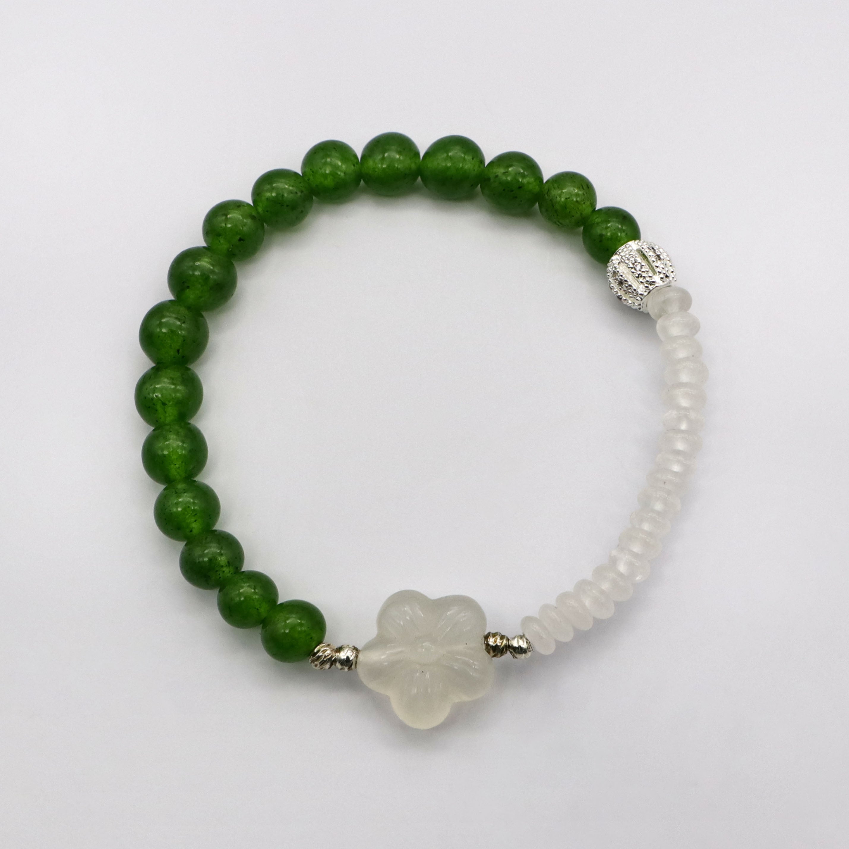 Luxury Style Irregular Pearl Jasper Bracelet