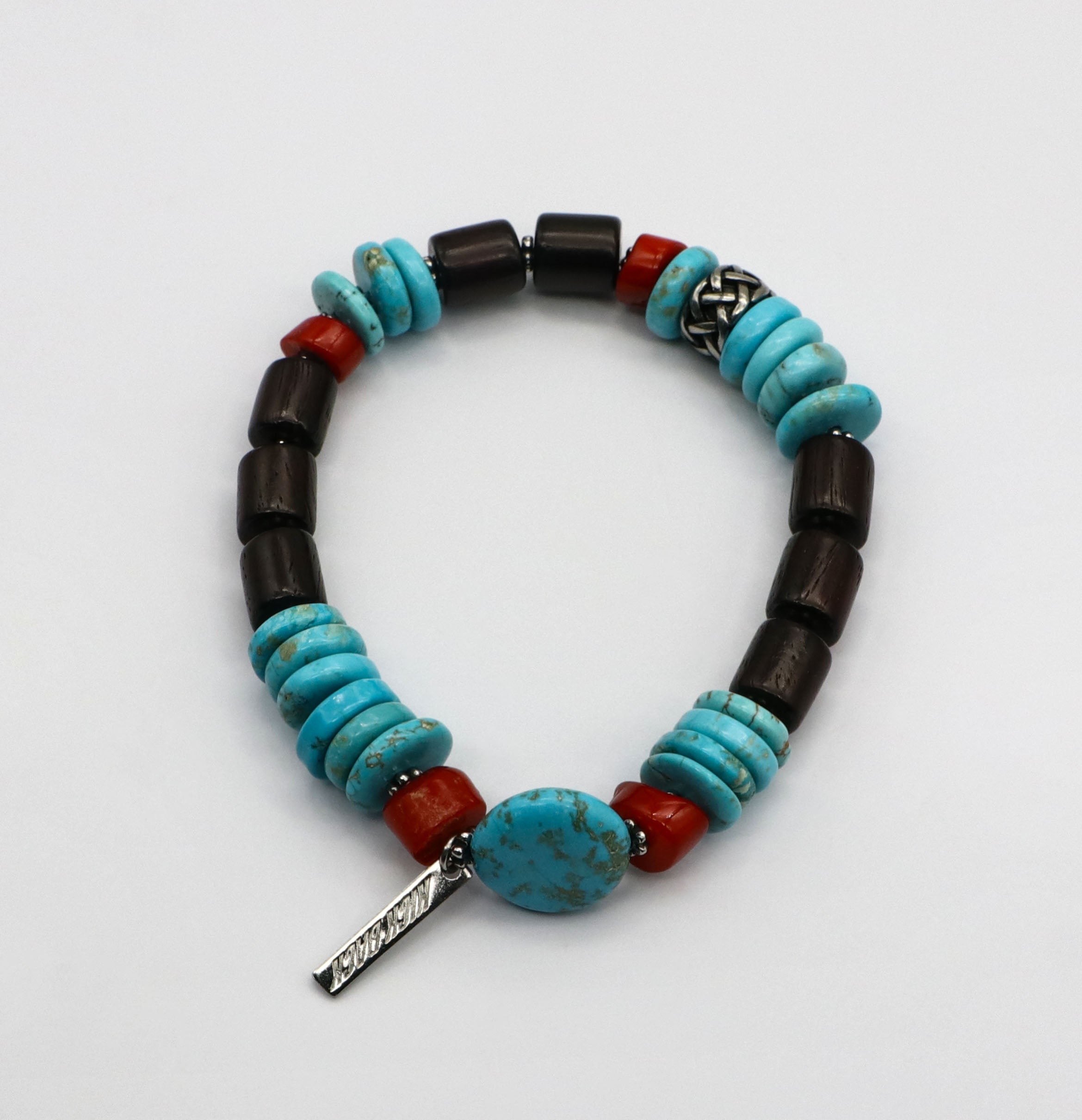 Natural stone Zang nationality style exaggerated bracelet [B195]