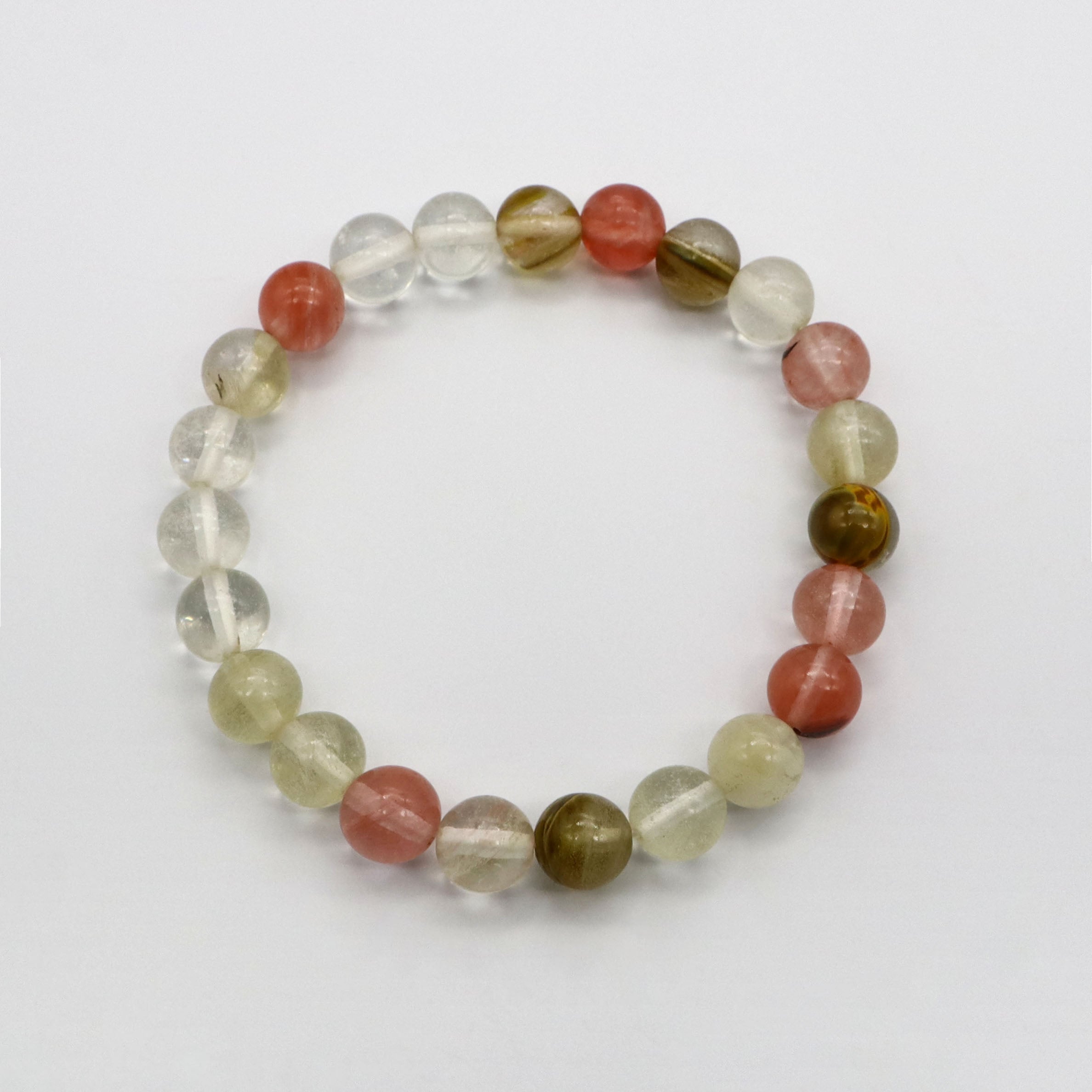 Simple Style 8-8.5mm Mixed Natural Stones Bracelet