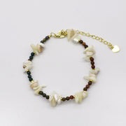 Ocean Colletion Mother of Pearl  Beads and Natural Stone Mix Bracelet Set [B123]
