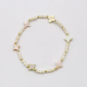 Boho Star Shell and Pearl Dream Team Bracelet Set [B126]