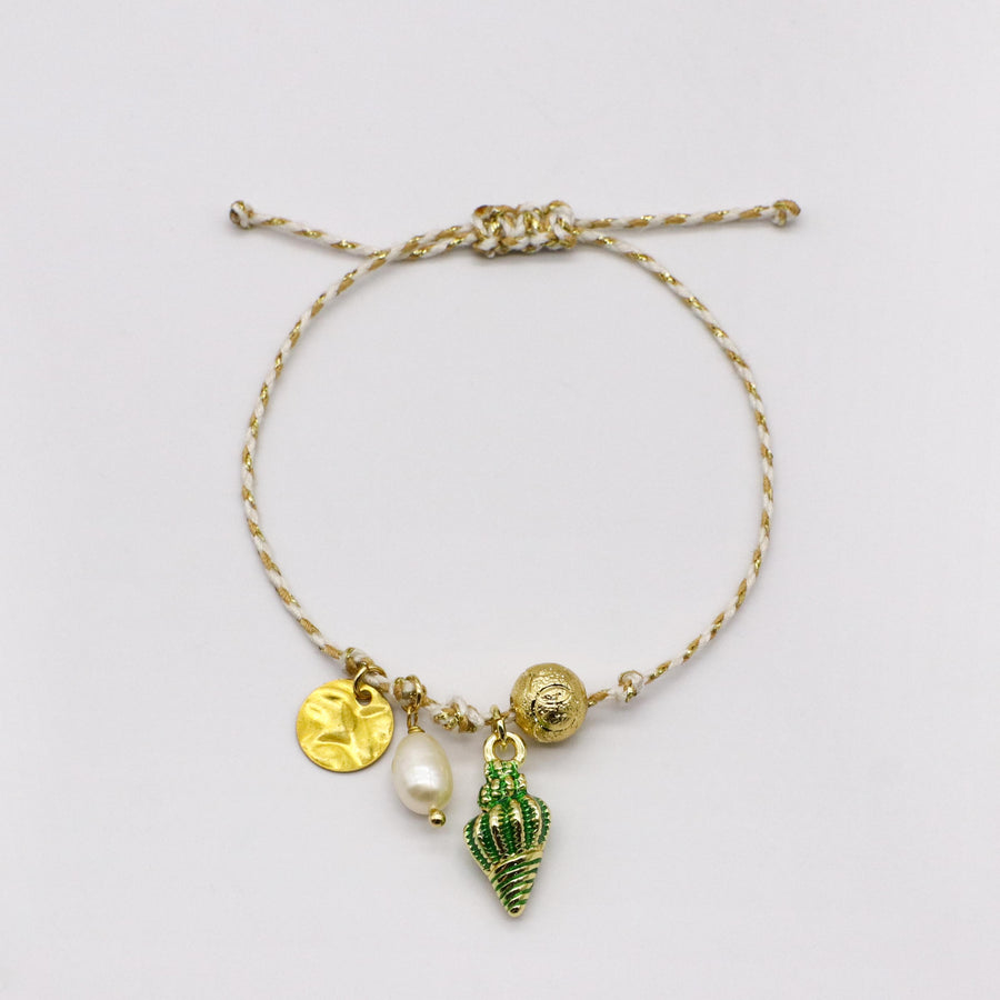 Boho Star Shell and Pearl Dream Team Bracelet Set [B126]