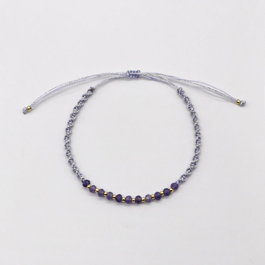 Boho Multicolor Natural Stone Layered Colorful Braided Bracelets [B134]