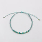 Boho Multicolor Natural Stone Layered Colorful Braided Bracelets [B134]