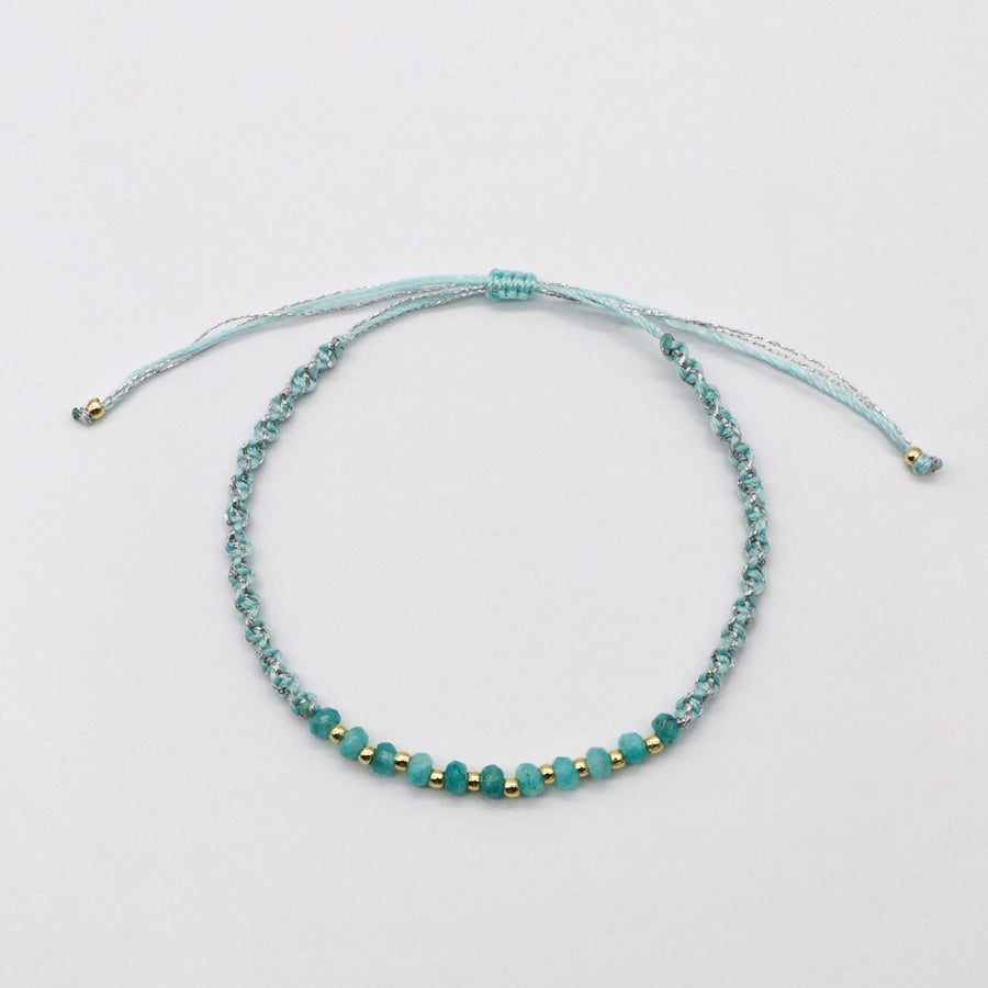 Boho Multicolor Natural Stone Layered Colorful Braided Bracelets [B134]