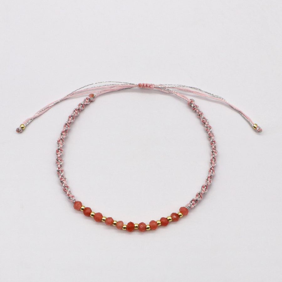 Boho Multicolor Natural Stone Layered Colorful Braided Bracelets [B134]