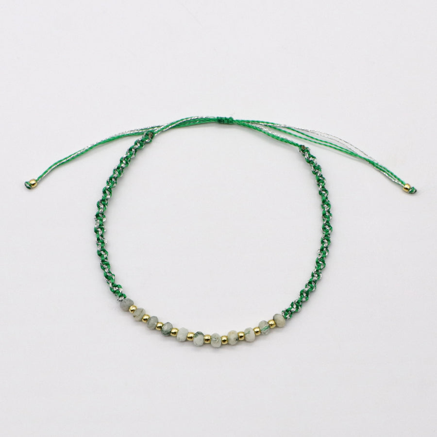 Boho Multicolor Natural Stone Layered Colorful Braided Bracelets [B134]
