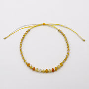 Boho Multicolor Natural Stone Layered Colorful Braided Bracelets [B134]