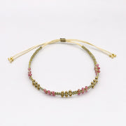 Handmade Dainty Pink Stone Bracelet  [B208]