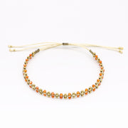 Earthy Tone CZ and Natural Stone Knotting Bracelets [B136]