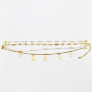 Stainless Steel Metal Style Delicate Bracelet Set [B137]