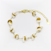 Shell Alphabet Layered Bracelet  [B145]