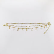Shell Alphabet Layered Bracelet  [B145]