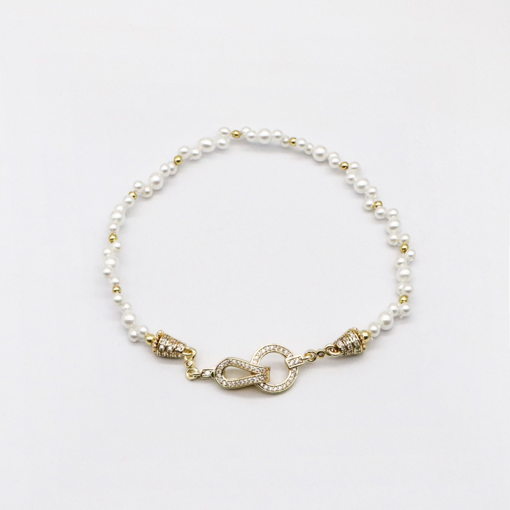 Elegant  High Quality Glass Imitation Pearl Bracelet [B148]
