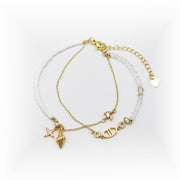 Elegant  High Quality Glass Imitation Pearl Bracelet [B148]