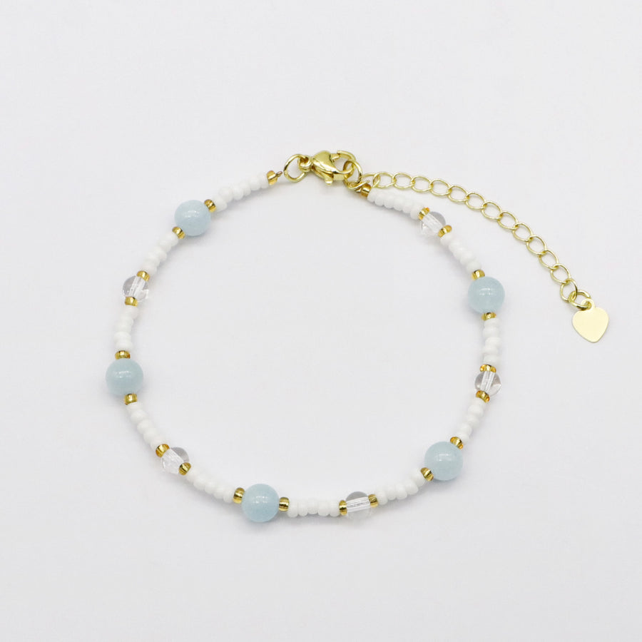 Ocean Series  and Bling-Bling Zircon Gold Plated Bracelet Shell Charms [B154]