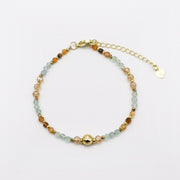 Boho Coastal Wanderer Layered Bracelet Set with Ocean Shell Charms [B155]