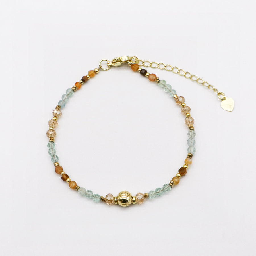 Boho Coastal Wanderer Layered Bracelet Set with Ocean Shell Charms [B155]
