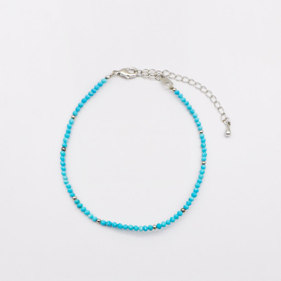 Exquisite Turquoise and Lapis Small Bead Bracelet [B166]