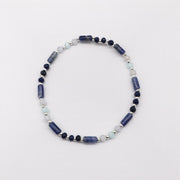 Exquisite Turquoise and Lapis Small Bead Bracelet [B166]