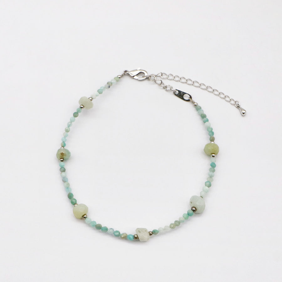 Lucky Elephant Bracelet Made with Multicolor Natural Stones [B168]