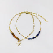 Simple and Fashionable Metal Gemstone Bracelet [B169]